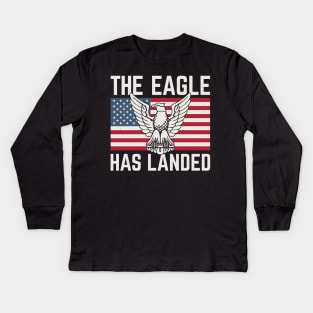 The Eagle Has Landed Kids Long Sleeve T-Shirt